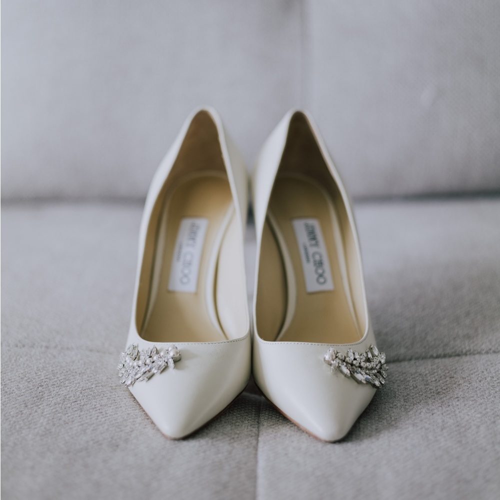 Jimmy Choo Wedding shoes with Gemstones